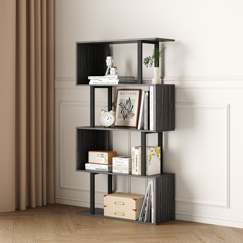 Étagère de rangement Linford, H 50 po x l 27,5 po x P 9 po, Gris