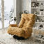 Fauteuil pivotant moderne en sherpa avec fauteuil inclinable et confortable pour le salon-1683527682