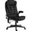 Fauteuil de bureau avec chauffage et massage, inclinable, rembourré, siège réglable, massage noir pour utilisation chaleur, fonction, hauteur,