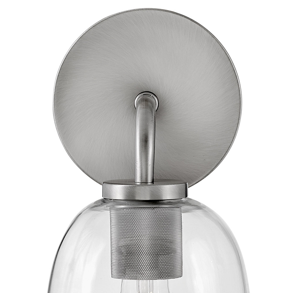 Avelin Single Dimmable Bath Sconce, Silver