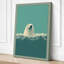 Seal in Waves Coastal - Wrapped Canvas-1374120080-1374120087