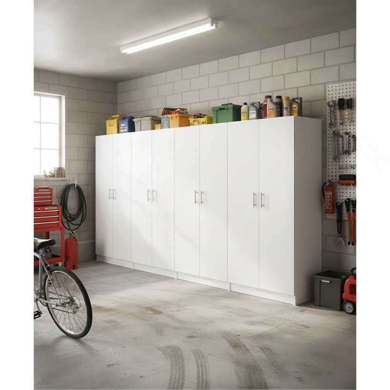 Armoire de rangement polyvalente Modex (ensemble de 4 pièces), Blanc