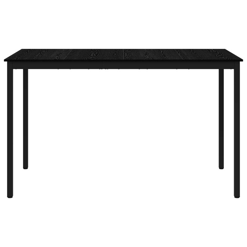 Standing Bar Table Engineered Wood, Black, 105cmH x 180cmL x 90cmW