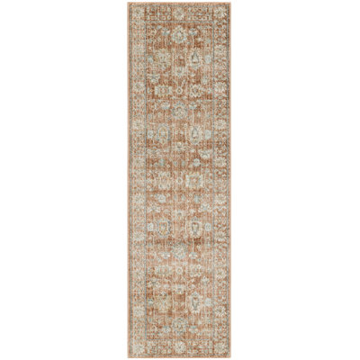 Tapis oriental en polypropylène tissé à la machine en rouge