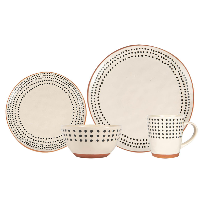 Piece Stoneware Dinnerware Set - Service for 4