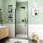 Semi - Pivot Shower Door, 6Mm Tempered Glass, Matte Black Finish, Space Saving Swing, Magnetic Soft Close 30" W X 72" H Pivot, 1/4"  6Mm  Thick Close, Pre Assembled System