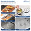 Évier de cuisine à double cuve encastrable 33 po à double cuve encastrable en acier inoxydable de calibre 16 avec accessoires