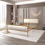 Lit plateforme tapissier en bois massif Rickmansworth-1001284917-1001284922