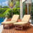 Quilted Patio Chaise Lounge Cushion-405469017-405469016