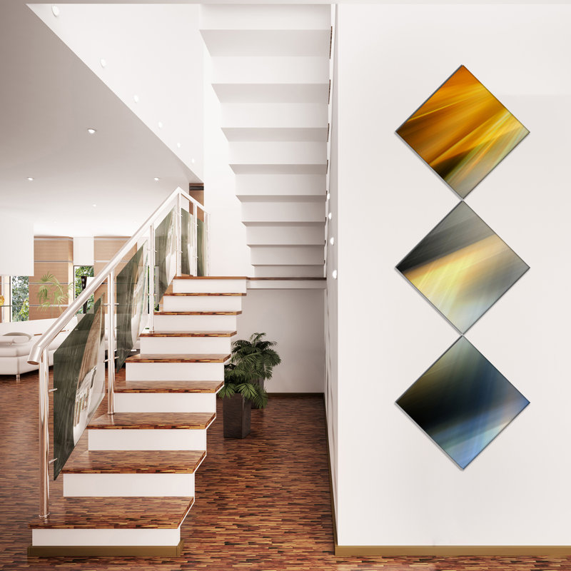 « rayons of speed of speed vertical », impression à multiples images sur toile