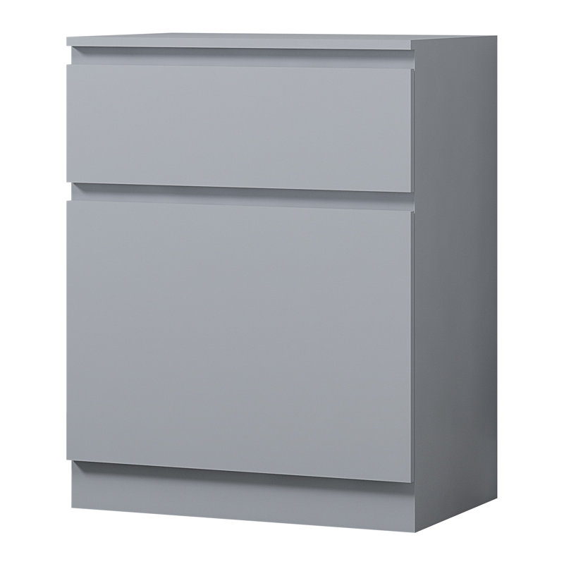 Tassone Compact Modern Sideboard Multi-Storage Unit, Matt Grey