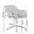 Modern Teddy Fabric Material Adjustable Height 360 Revolving Home Office Chair With Gold Metal Legs And Universal Wheel For Indoor-1747087820
