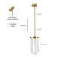 Luminaire suspendu cylindrique à 1 lumière