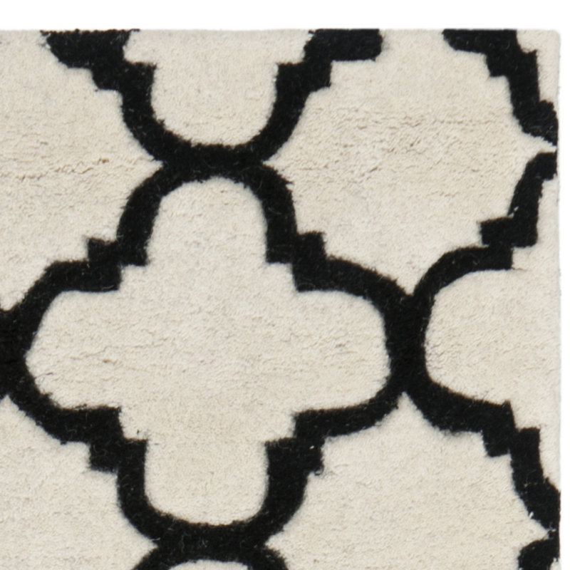 Vaughn Geometric Wool Hand Woven Area Rug, Rectangle 183 x 274 cm