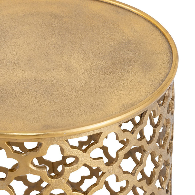 Evyl End Table, Gold