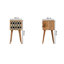 Martell 30cm W Solid Wood Bedside Table