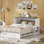 Grand lit escamotable - Armoire escamotable avec rangement