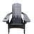 Versatile Black Wood Chair With Umbrella Spot - Comfortable For Unwinding In Patio, Deck, Porch, Garden, Poolside Solid Slot Relax Style On-602329576