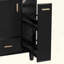 24" Bathroom Vanity With Sink, Bathroom Cabinet With Door Shelf, Deep Drawer, 2-Tier Pull-Out Basket, Solid Wood Frame And MDF Board, One Package-750708932