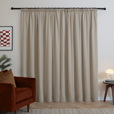 Soft Chenille Blackout Curtain Panel Pair