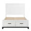 Lit plateforme en bois blanc avec tiroirs de rangement-1475227486