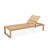 Outdoor Patio FSC Wood Recliner Lounger