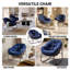 Fauteuil Papasan berçant surdimensionné pour patio-1856238032