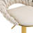 Hassiem Swivel Upholstered Adjustable Height Counter Stool with Metal Frame-2120404602