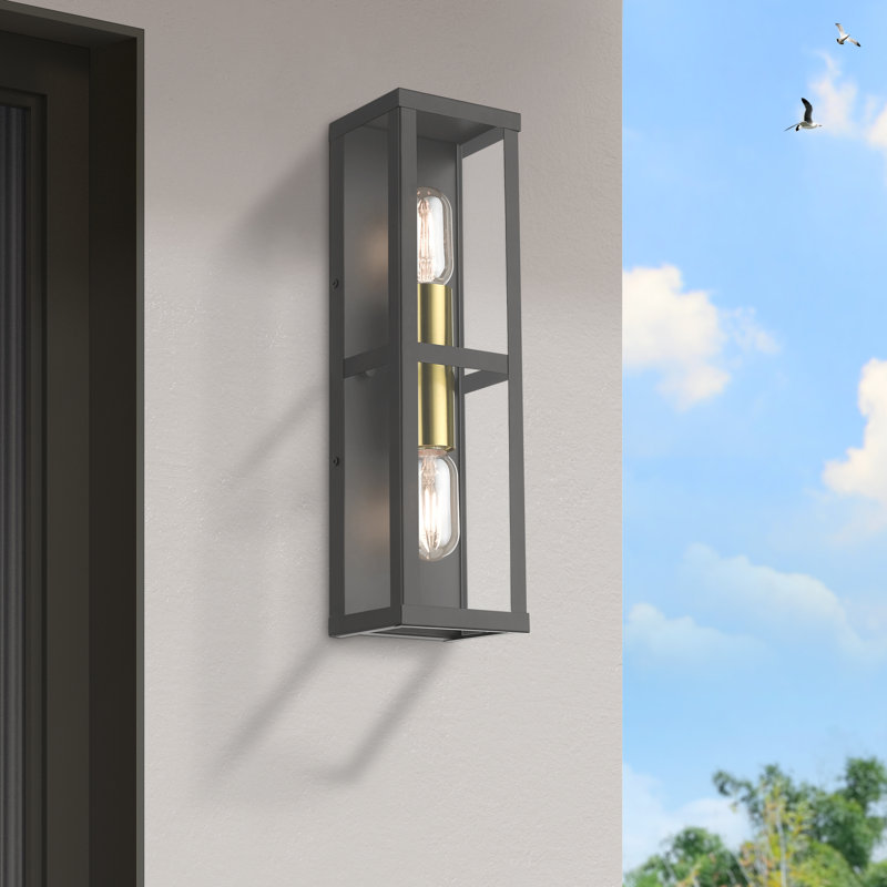 Faige Steel Wall Light, Bronze