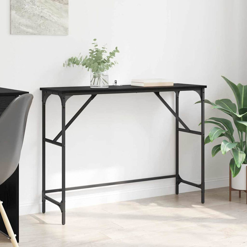 Console Table, 75cm H x 100cm W x 32cm D, Black Oak