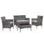 Louetta 4 Seater Rattan Sofa Set