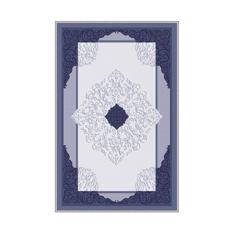 Luxurious Hall Carpet, 2.6 x 6.6 ft, 100% Polyester, 650 g/m², 0.3 in Pile Height | Antibacterial, Non-Slip PVC Underside | Machine Washable, 3D Digital Print | Perfect for Home Decor & Comfort