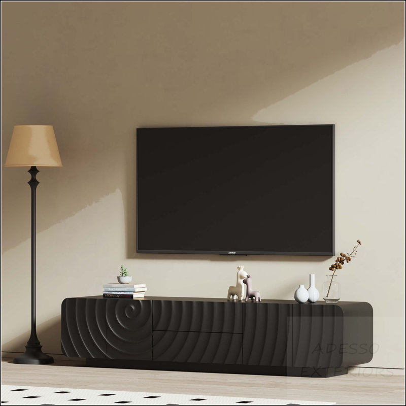 Console télé 70 po, Black