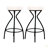 Modern Backless Bar Stools Set Of 2 Round Upholstered Counter Stools For Kitchen Island Velvet Dining Chairs-1091899255