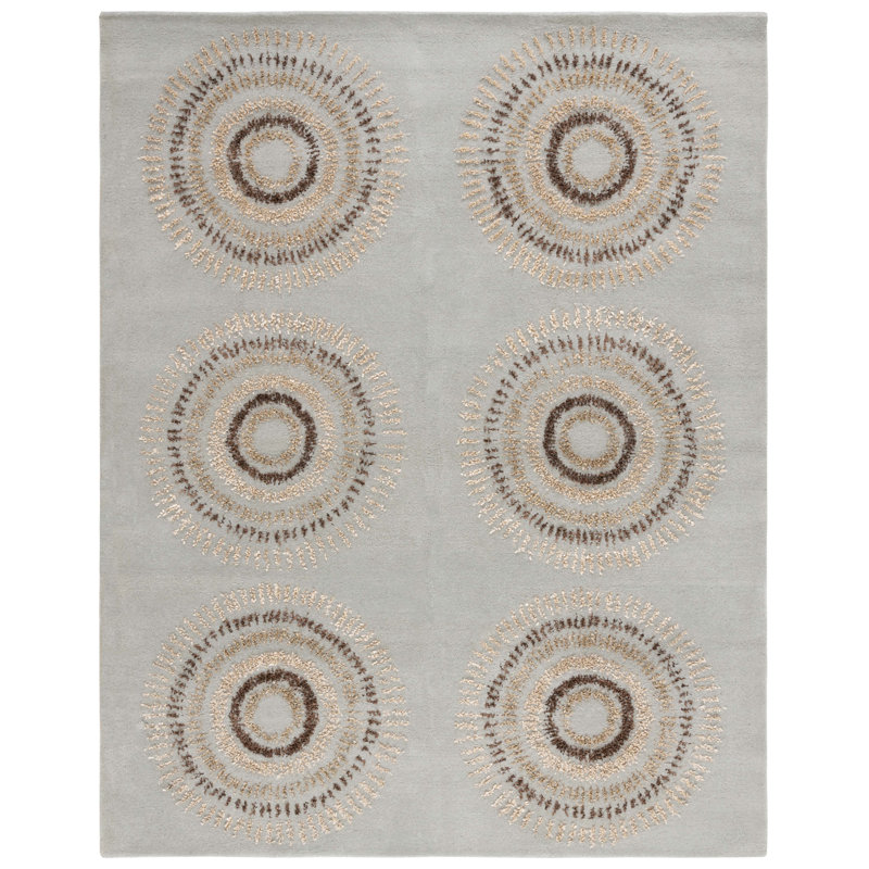 Jorie Hand Tufted Wool Geometric Rug, Square 6'