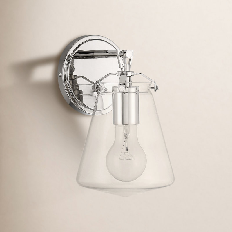 Armed Sconce, Polished Nickel