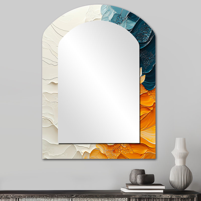 Miroir mural Biomorphism, 34 po x 25 po