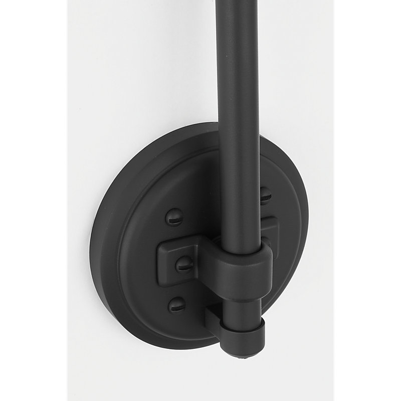 Thomas O'Brien 1 - Light Outdoor Barn Light, Matte Black, 17.5" H x 9" W x 15" D, Soft Copper