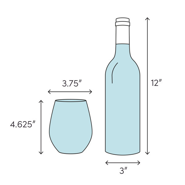 The Holiday Aisle® Keifer 6 - Piece Glass All Purpose Wine Glass Glassware  Set