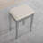 Wooden Vanity Make Up Table And Stool Set, Silver-831146828