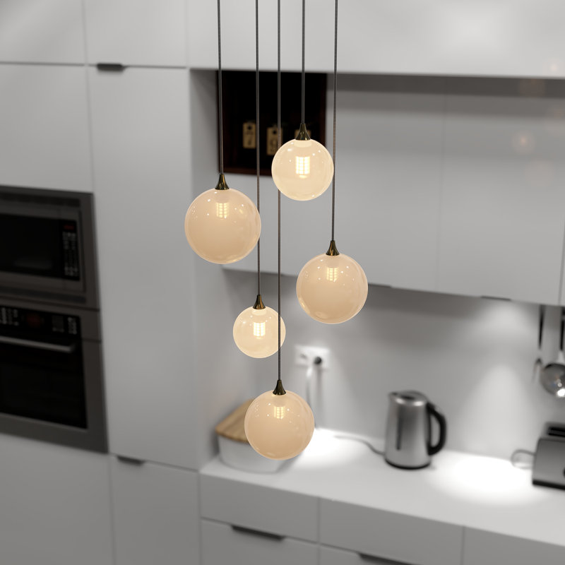 Perla 5 - Light Pendant, Brass