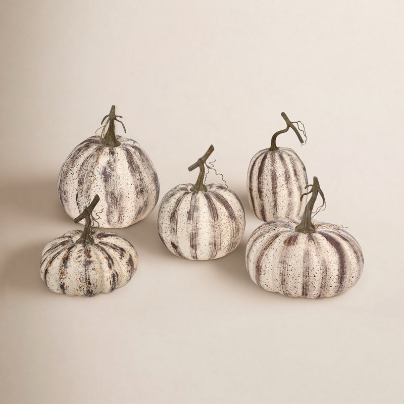 Farmhouse Pumpkins, Set Of 5