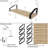 Dainty 4 Piece Paulownia Bracket Shelf