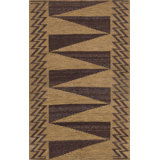 Geometric Area Rug in Brown