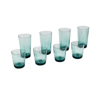 Elton 8-Piece Acrylic Assorted Glassware Set