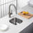 Undermount Stainless Steel Single Bowl Kitchen Sink-111566796