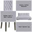 Ensemble de 2 chaises d'appoint Merel en lin gris et chêne gris