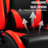 Anman Racing Sim Cockpit with Red Seat Fit for Logitech G920 G29, Not Include Steering wheel & Wheels & Pedals and Shifter Handbrake