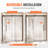 Frameless Shower Door 58-59" x 75" SGCC Tempered Glass 5/16"-108734723