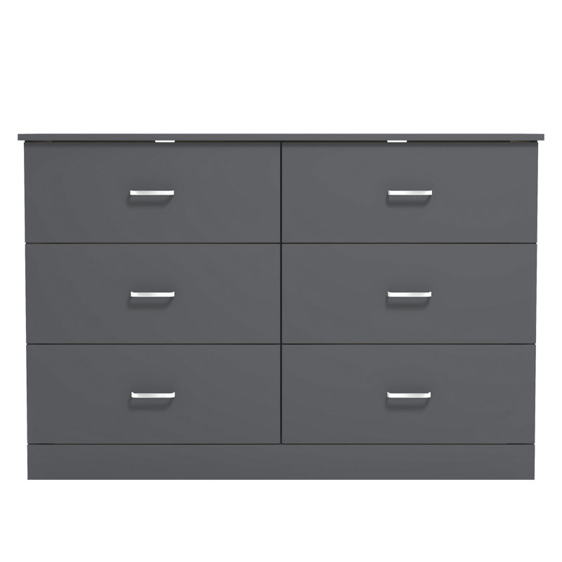 Allyannah 3 Piece Modern Coordinated Bedroom Set, King, Knotty Oak/Black